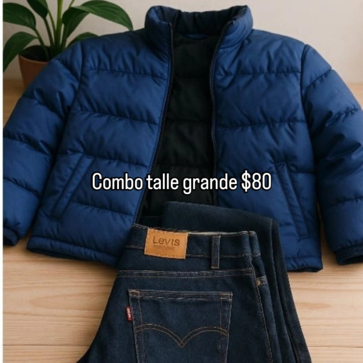 Combo campera y jeans